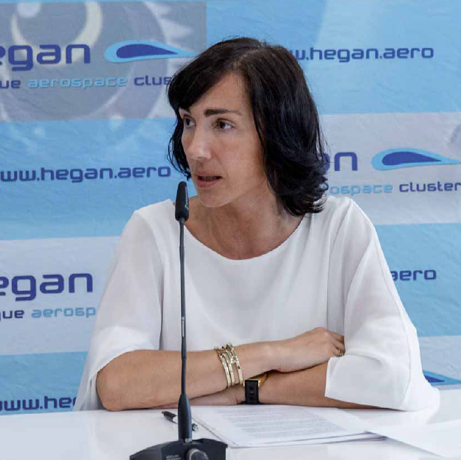 Ana Villate, directora del cluster HEGAN: "Las empresas deben diversificar clientes y sectores"